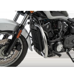 Hepco Becker 5027694 00 02 Barra di protezione motore cromata per Indian Scout Sixty Bobber dal 2025 per sistema poggiapiedi ava