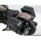 Hepco Becker 6277697 00 01 Set: Portaborse tubolare Cutout con borse in pelle Rugged nere per Indian Scout Bobber dal 2025