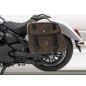 Hepco Becker 6277698 00 08 Set portaborse tubolare Cutout con borse in pelle Rugged marroni per Indian Scout Classic dal 2025