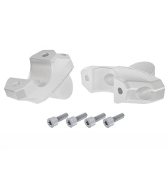 Hepco Becker 42456549 00 09 Rialzo manubrio con offset 32 mm alto, 21 mm indietro, argento per BMW R 1300 R dal 2025