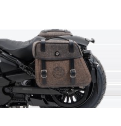 Hepco Becker 6277699 00 08 Set portaborse tubolare Cutout con borse in pelle Rugged marroni per Indian Sport Scout dal 2025