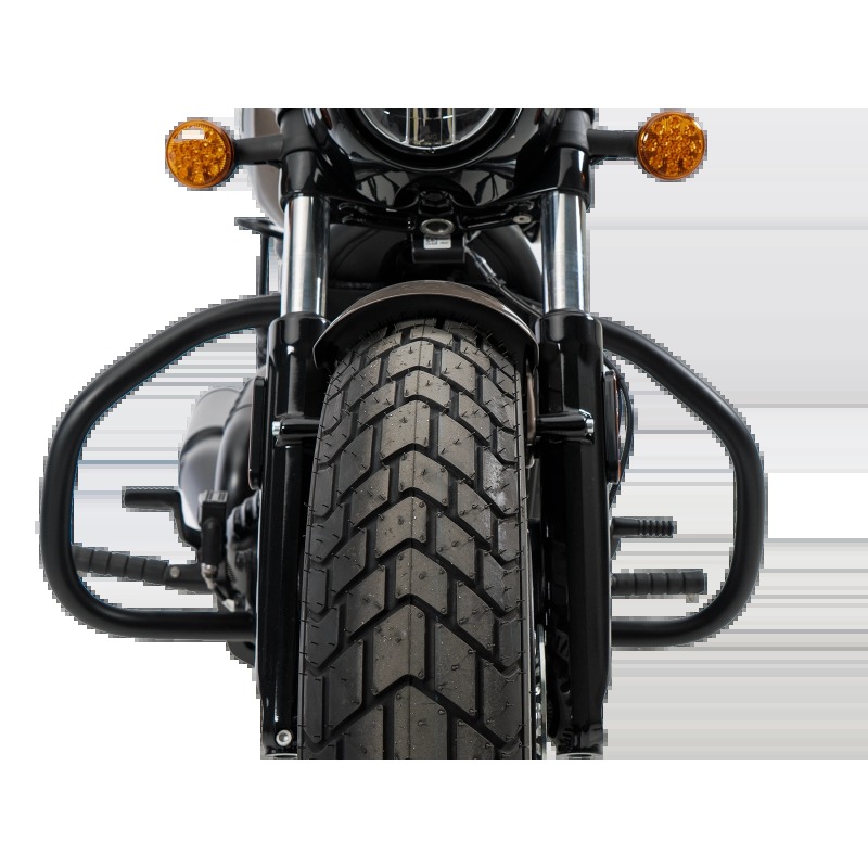 Barra Di Protezione WOWTK Per Harley Dyna 2006-2017 - Poggiapiedi Autostradale E Salvamotore, Con Cursori, Per Modelli A Comandi Intermedi