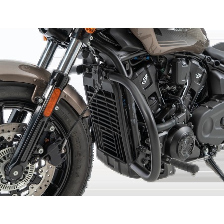 Hepco Becker 5027699 00 01 Barra di protezione motore nera per Indian Sport Scout dal 2025