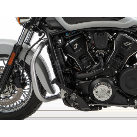 Hepco Becker 5027699 00 02 Barra protezione motore cromata per Indian Sport Scout dal 2025