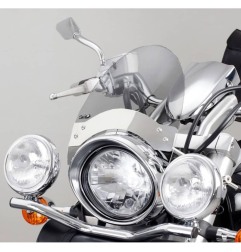 Puig Racing 0444 Cupolino Custom Roadster Metacrilato 3 Mm, 290x260 Mm, Fissaggio Sulle Forcelle Anteriori, Omologato Tüv