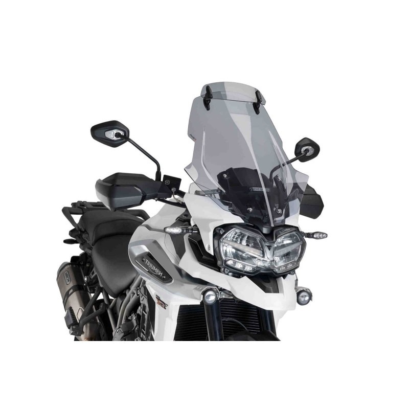 Puig Racing 9614H Cupolino Touring Con Visiera Fumé Chiaro Per Vari Modelli Triumph Tiger 1200