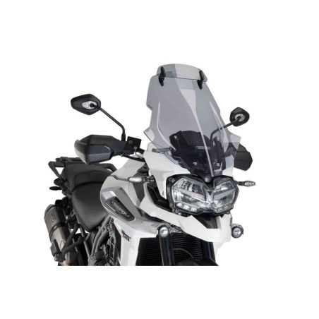 Puig Racing 9614H Cupolino Touring Con Visiera Fumé Chiaro Per Vari Modelli Triumph Tiger 1200