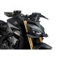 Puig Racing 22383 Spoiler Anteriore Downforce Naked Per Honda Cb1000 Hornet, Cb1000 Hornet Sp Dal 2025 Carbon Look, Nero Opaco,