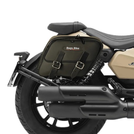 Bags & Bike Borse laterali New Perfect per Benelli Leoncino Bobber 400