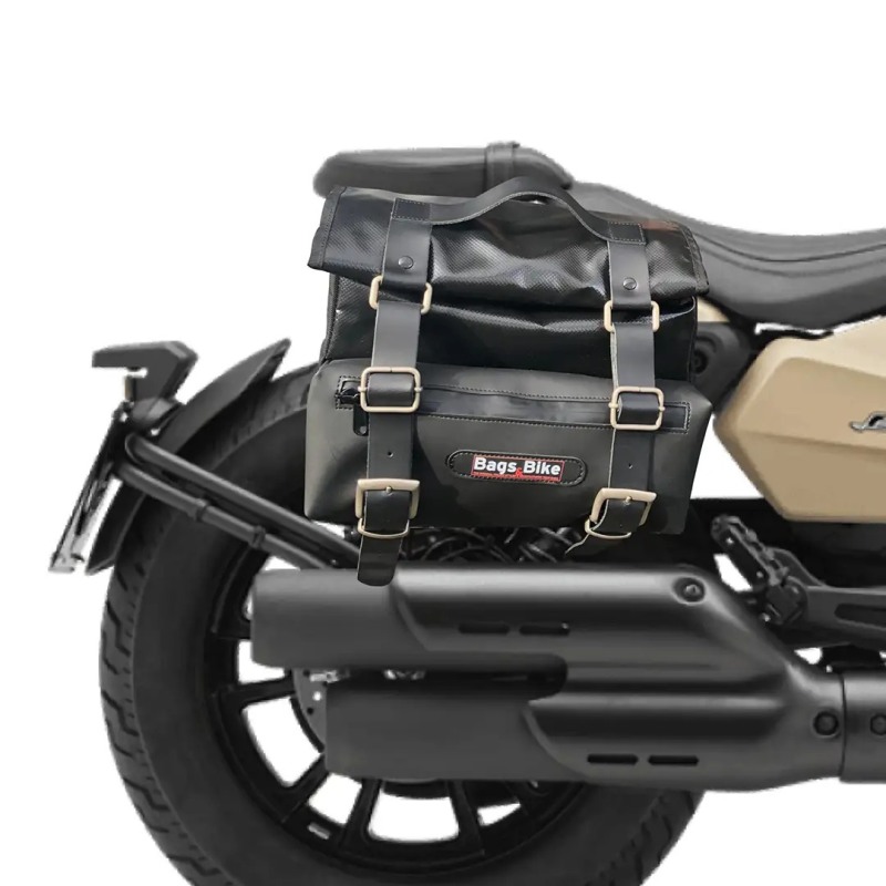 Bags & Bike Borse laterali CAMION per Benelli Leoncino Bobber 400