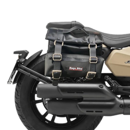 Bags & Bike Borse laterali CAMION per Benelli Leoncino Bobber 400