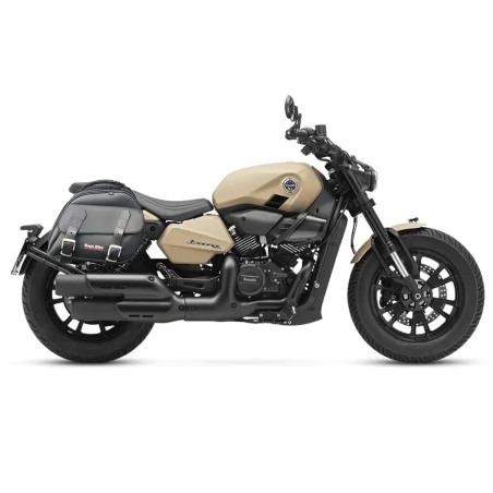 Bags & Bike Borse laterali EXPLORER nere per Benelli Leoncino Bobber 400