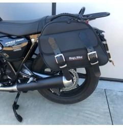 Bags & Bike Borse EXPLORER nere per Triumph Speed Twin 900 con portapacchi