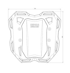 Hepco Becker 6807679 01 01 Portapacchi Smartrack Ducati Multistrada V2 dal 2025