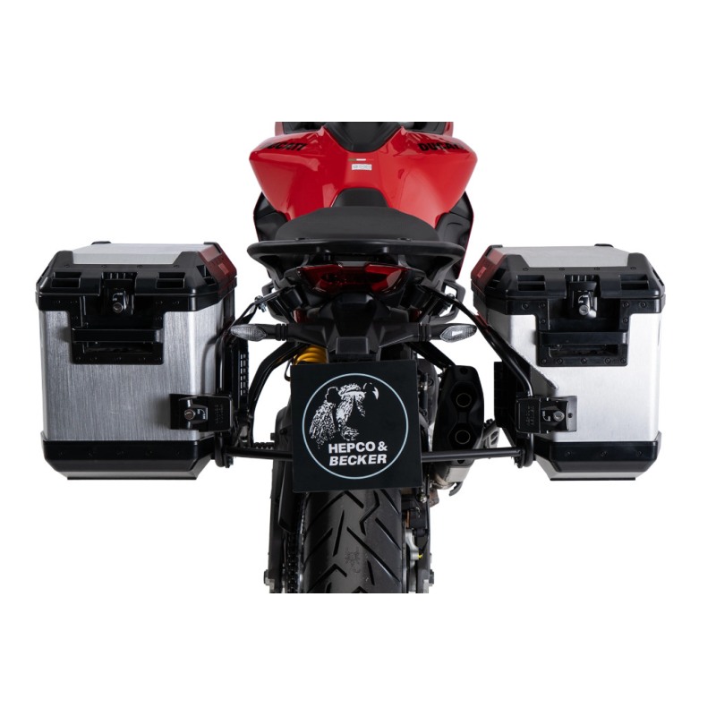 Hepco Becker 6517679 00 01 Kit valigie laterali alluminio Xplorer Ducati V2/S