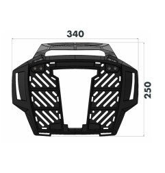 Hepco Becker 6527711 01 01 Portapacchi Alurack nero Voge R 625