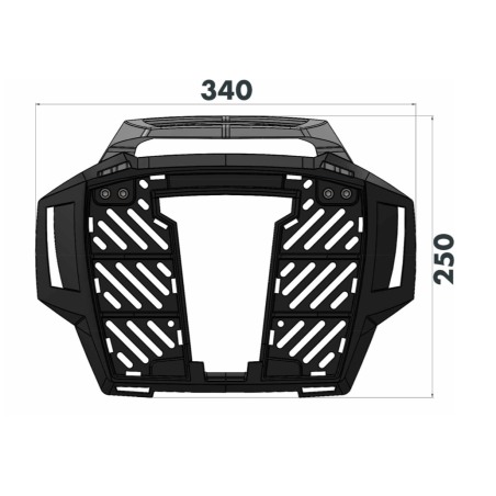 Hepco Becker 6527711 01 01 Portapacchi Alurack nero Voge R 625