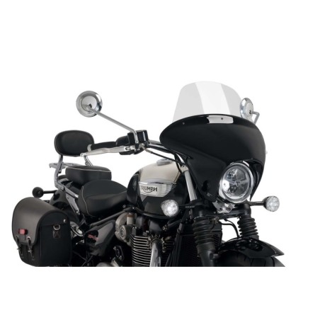 Puig Racing 21117 Cupolino Batwing Sml Touring Per Triumph Bonneville Speedmaster Fumé Chiaro O Trasparente