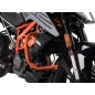 Hepco Becker 5017630 00 06 Coppia di barre paramotore arancioni KTM 125 Duke dal 2021