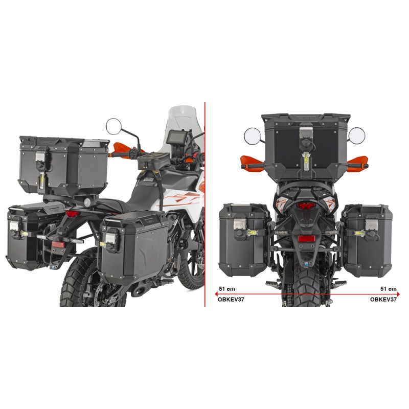 Givi PLO7718CAM Portavaligie KTM 390 Adventure X / R dal 2025 Givi PLO7718CAM Portavaligie KTM 390 Adventure X / R dal 2025