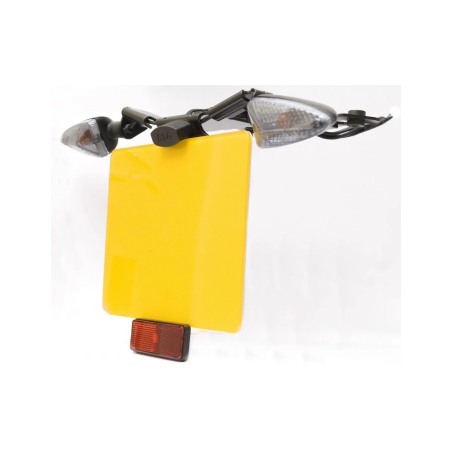 Catadiottro omologato con prolunga REK0001BK per porta targa R&G