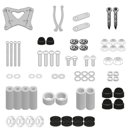 Kappa A9541AK attacchi parabrezza Seat Mò 125 Silence S01