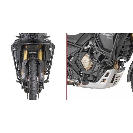 Givi TN9264 coppia di barre protezione motore nere Voge Valico 800 Rally dal 2025