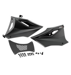 Puig Racing 22415 Puntale Per Yamaha Mt-07, Tracer 7, Tracer 7 Gt Carbon Look, Nero Opaco, Nero Lucido