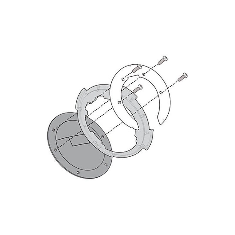 Kappa BF17K Flangia Tanklock per borse serbatoio per BMW  R 1200/1250 GS/RT Adventure