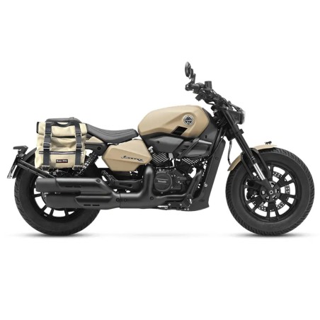 Bags & Bike SAHGBLB4 borse Sahara grigie Benelli Leoncino Bobber 400