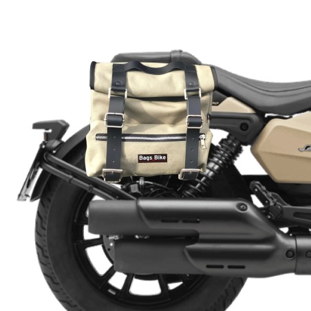 Bags & Bike SAHGBLB4 borse Sahara grigie Benelli Leoncino Bobber 400