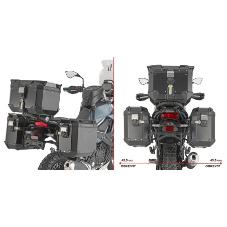 Givi PLO4139CAM telaietti laterali Monokey Cam-Side Kawasaki KLE500
