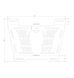 Hepco & Becker 8002558 estensione portapacchi Kawasaki KLE 500