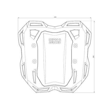 Hepco Becker 6803556 01 01 Portapacchi Smartrack Suzuki GSX-8 TT