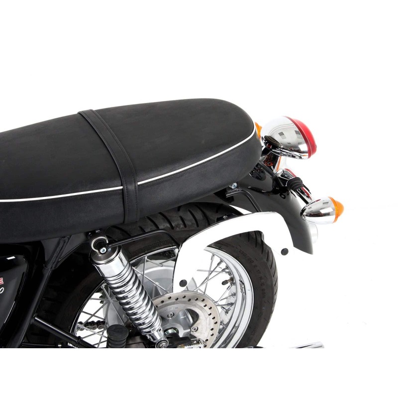 Coppia di telai portaborse laterali C-BOW Hepco & Becker 630790 00 02 cromati per Triuph Bonneville T100 dal 2002 al 2016