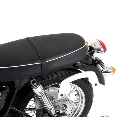 Coppia di telai portaborse laterali C-BOW Hepco & Becker 630790 00 02 cromati per Triuph Bonneville T100 dal 2002 al 2016