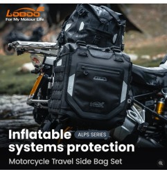 Loboo ALPS Coppia borse laterali gonfiabili impermeabili 30+30L