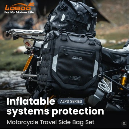 Loboo ALPS Coppia borse laterali gonfiabili impermeabili 30+30L