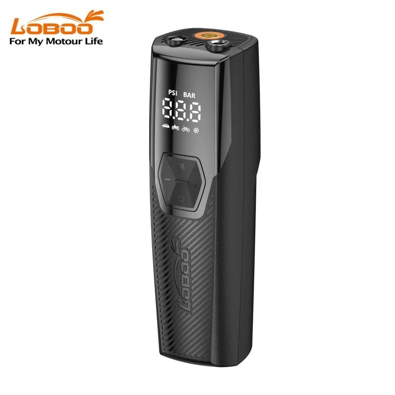 Loboo compressore aria portatile CP06 5000mAh, Power Bank e Luce LED