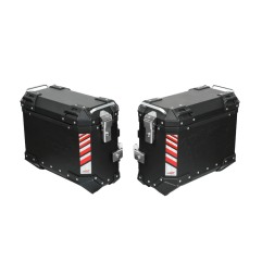 Loboo Coppia valigie laterali alluminio nero 45R+45L