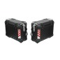 Loboo Coppia valigie laterali alluminio nero 45R+45L