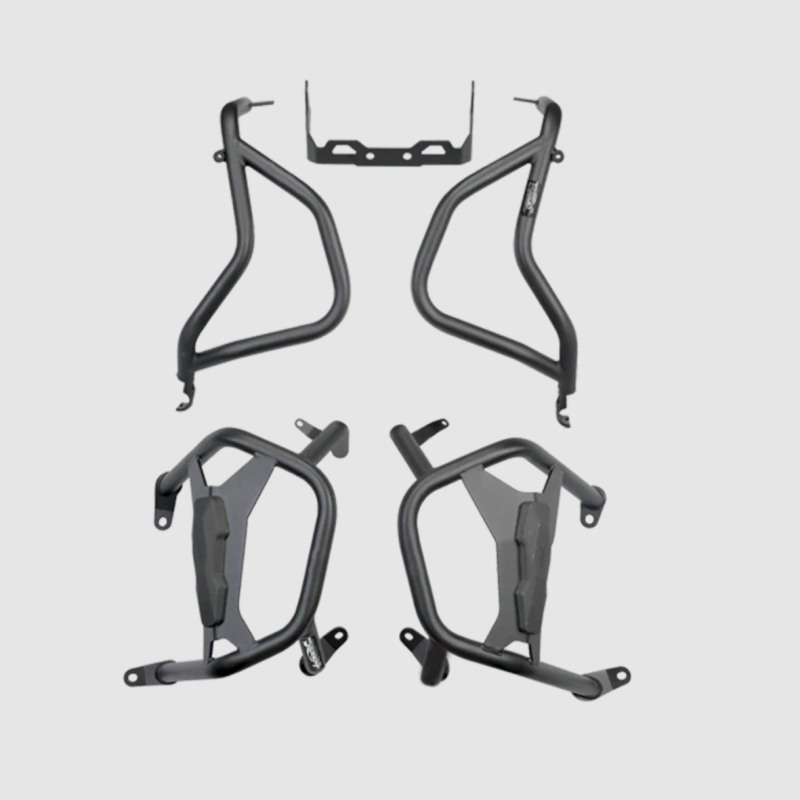 Loboo Set barre protezione motore tubolare Nere BMW R1300GS Alte e basse Loboo Set barre protezione motore tubolare Nere BMW R1300GS Alte e basse