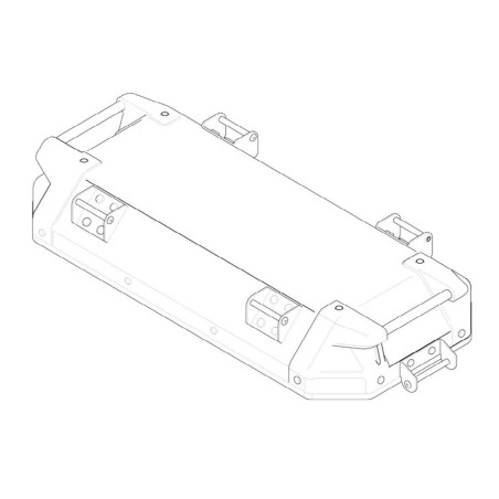 Givi ZOBKN48BLCM Coperchio sinistro nero montato Valigia Trekker Outback OBKN48BL