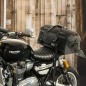 Loboo borsa posteriore vintage impermeabile da moto 40L