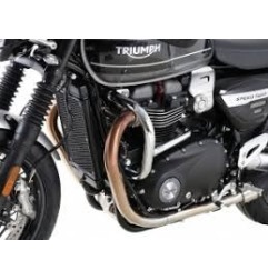 Hepco Becker 5017591 00 02 Protezione tubolare in acciaio cromato per Triumph Speed ​​Twin (2019-)