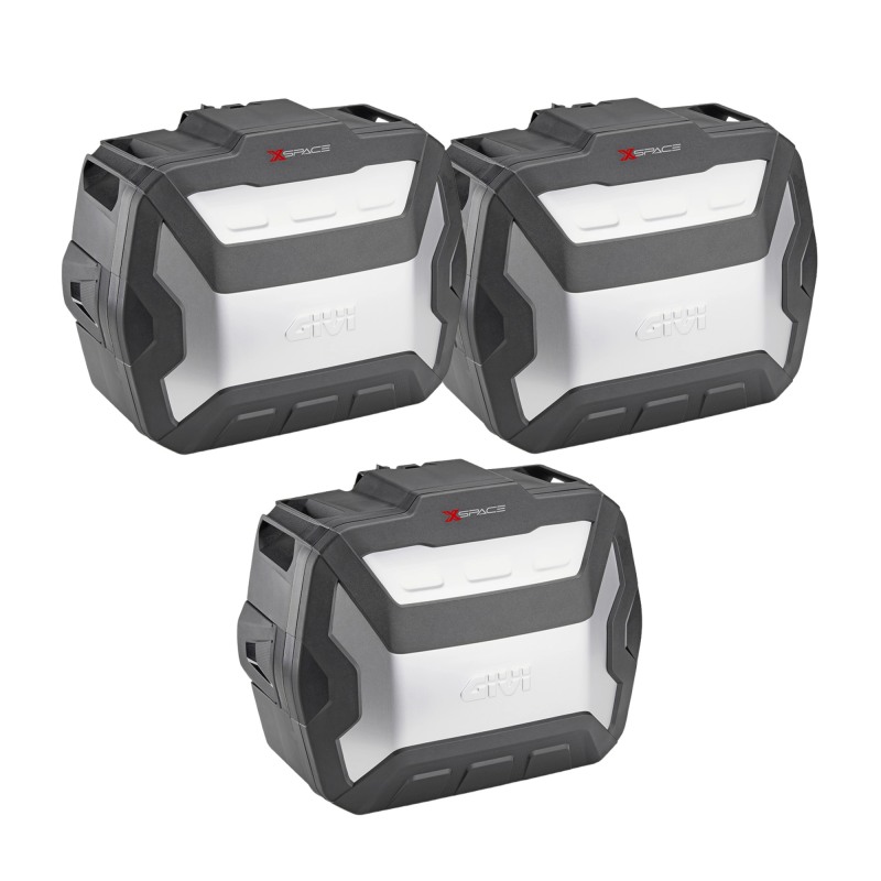 Givi Xspace tris valigie espandibili Monokey alluminio con serrature SLR103 Givi Xspace tris valigie espandibili Monokey alluminio con serrature SLR103