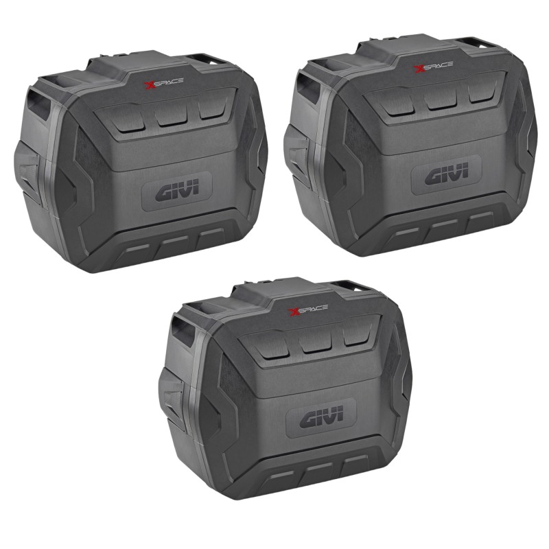 Givi Xspace tris valigie espandibili nere Monokey con serratura SLR103 Givi Xspace tris valigie espandibili nere Monokey con serratura SLR103
