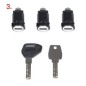 Givi Xspace coppia valigie Monokey nere con 3 serrature stessa chiave