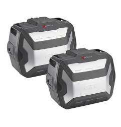 Givi Xspace coppia valigie espandibili cover alluminio con SLR103