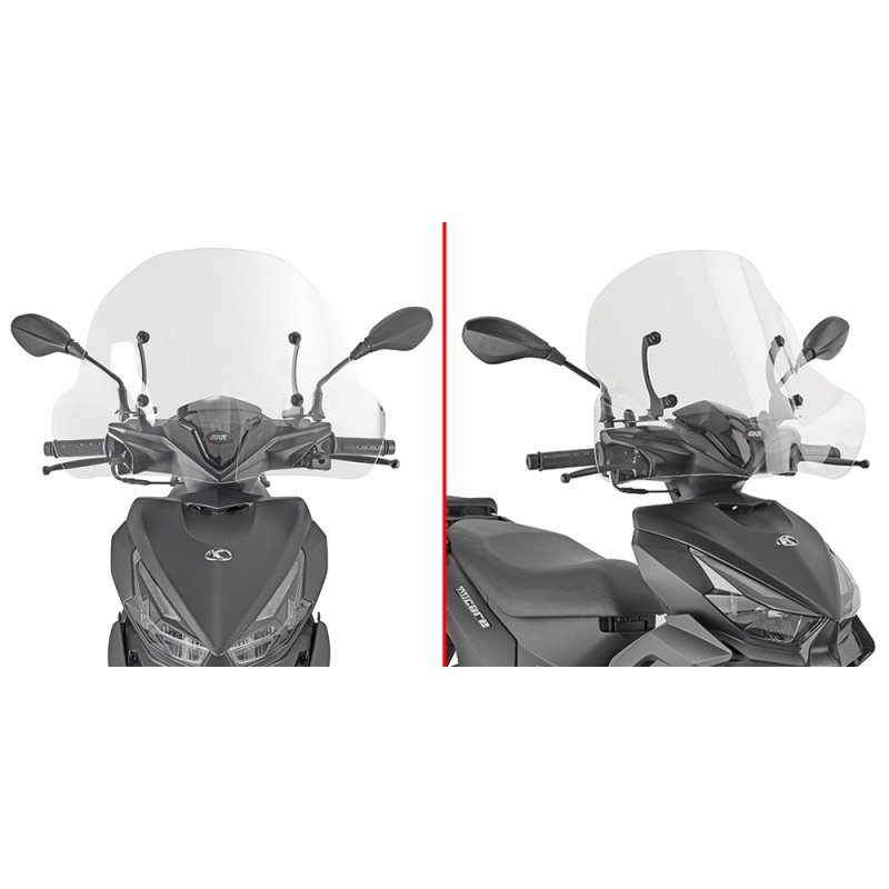 Givi 6135A parabrezza trasparente Kymco Micare 125 Givi 6135A parabrezza trasparente Kymco Micare 125